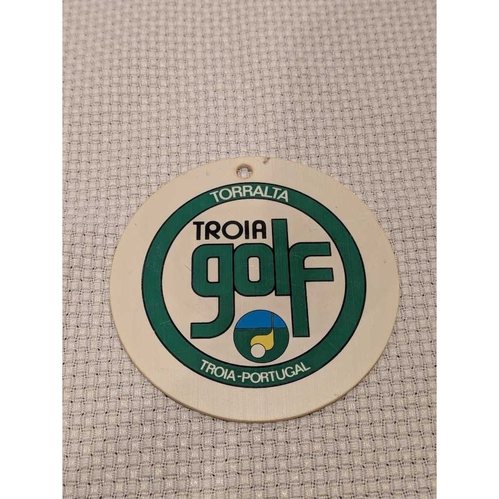 Torralta Troia Golf Portugal Room Name Tag Vintage‎ Collectible Souvenir